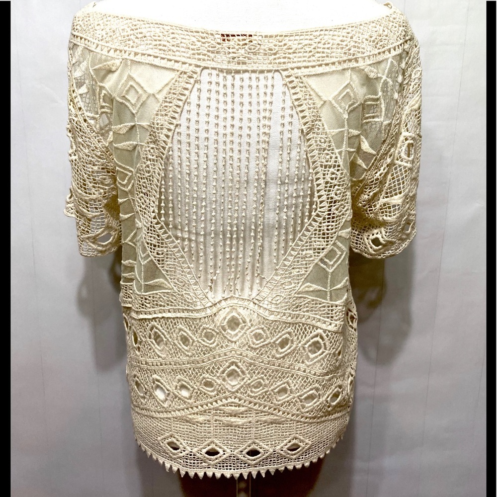 Ella Moss Crochet Lace Top - Picture 2 of 3
